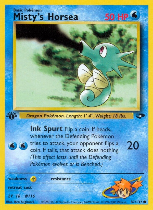 Image for Misty's Horsea (087/132) [Gym Challenge]