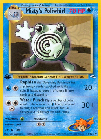 Image for Misty's Poliwhirl (053/132) [Gym Heroes]