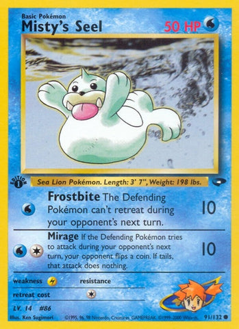 Image for Misty's Seel (091/132) [Gym Challenge]