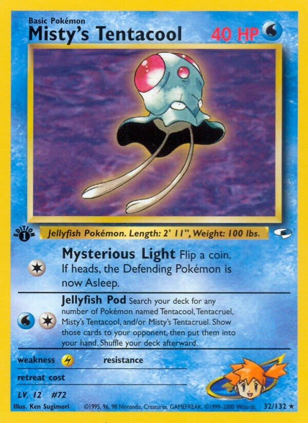Image for Misty's Tentacool (32) (032/132) [Gym Heroes]