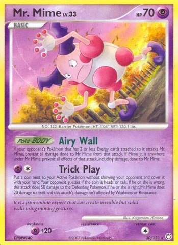 Image for Mr. Mime (30/123) (Mysterious Treasures) - Pokemon