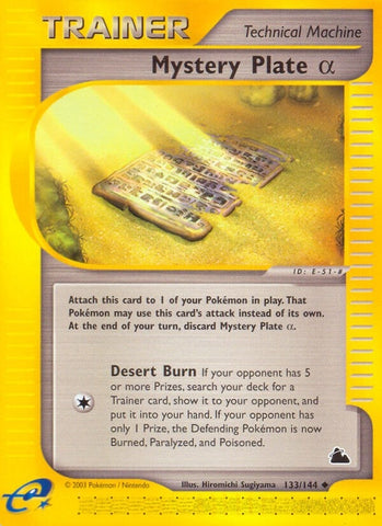 Image for Mystery Plate Alpha (133/144) [Skyridge]