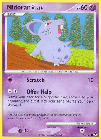 Image for Nidoran F (71/111) [Rising Rivals]