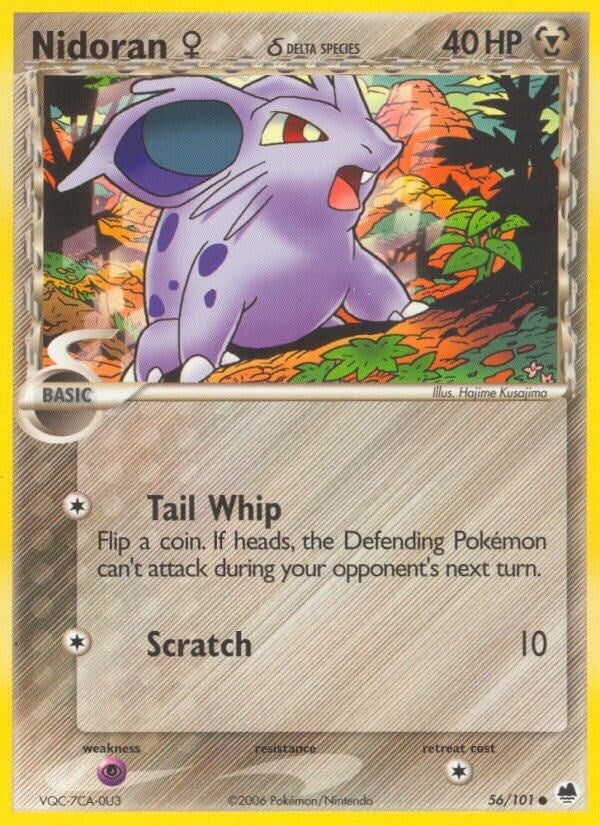 Image for Nidoran F (Delta Species) (56/101) [Dragon Frontiers]