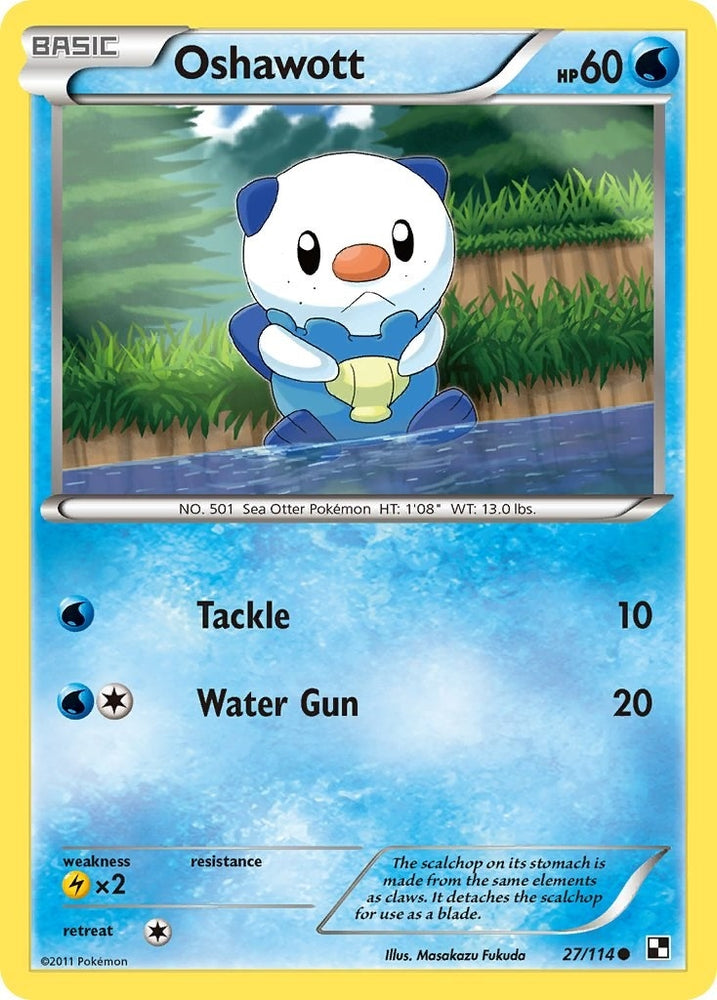 Image for Oshawott (27) (27/114) [Black and White]