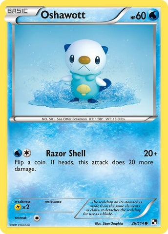 Image for Oshawott (28) (28/114) [Black and White]