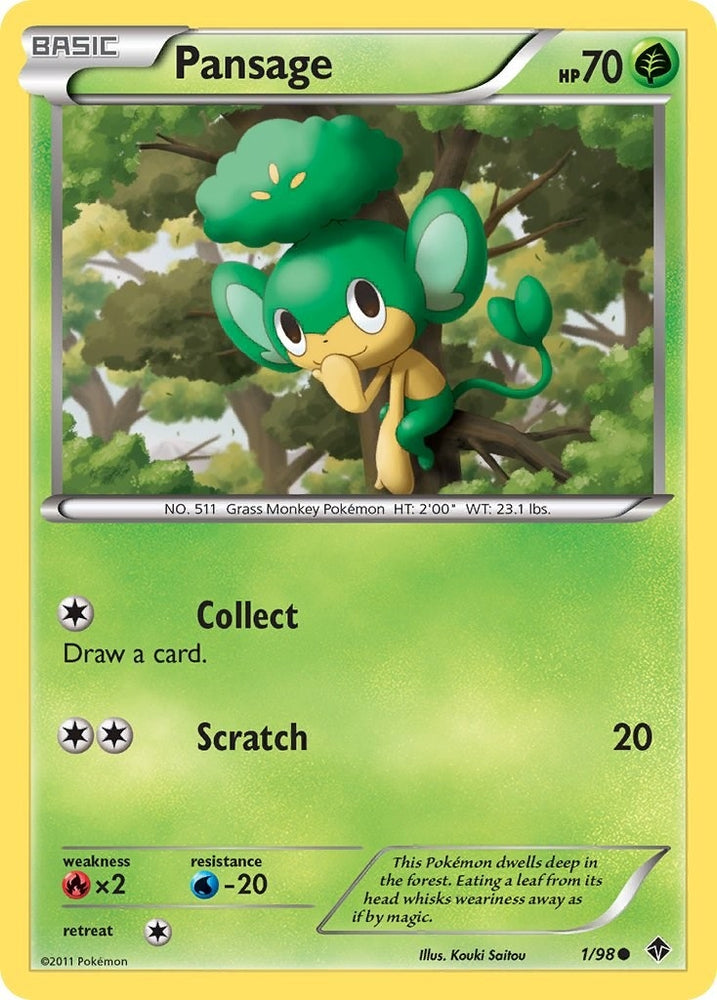 Image for Pansage (1/98) [Emerging Powers]