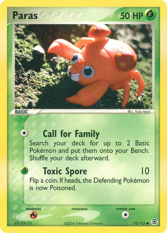 Image for Paras (72/112) [FireRed & LeafGreen]