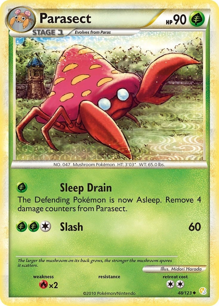 Image for Parasect (48/123) [HeartGold SoulSilver]