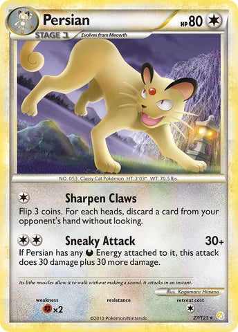 Image for Persian (27/123) [HeartGold SoulSilver]