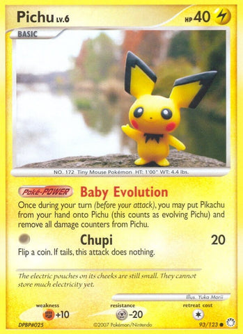 Image for Pichu (93/123) (Mysterious Treasures) - Pokemon