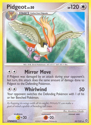 Image for Pidgeot (35/132) [Secret Wonders]