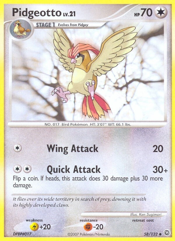 Image for Pidgeotto (58/132) [Secret Wonders]