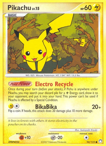 Image for Pikachu (94/123) (Mysterious Treasures) - Pokemon