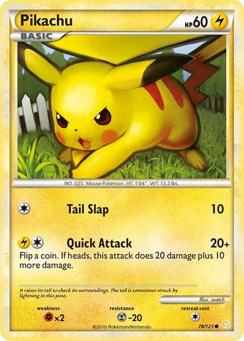 Image for Pikachu (78/123) [HeartGold SoulSilver]