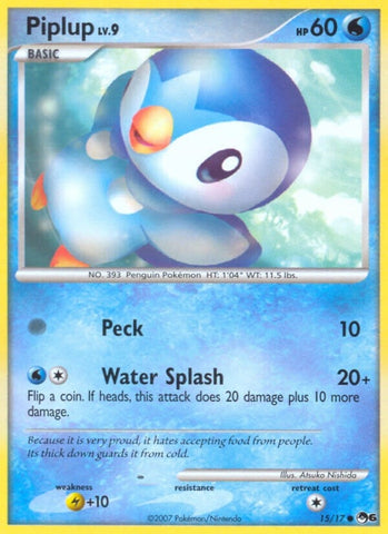 Image for Piplup (015/017) - Pokemon