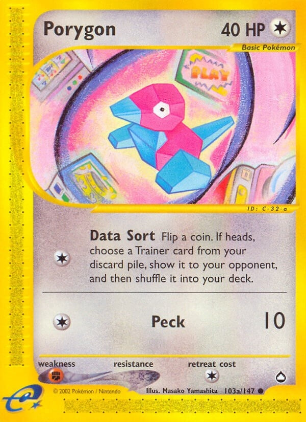 Image for Porygon (103a) (103a/147) [Aquapolis]