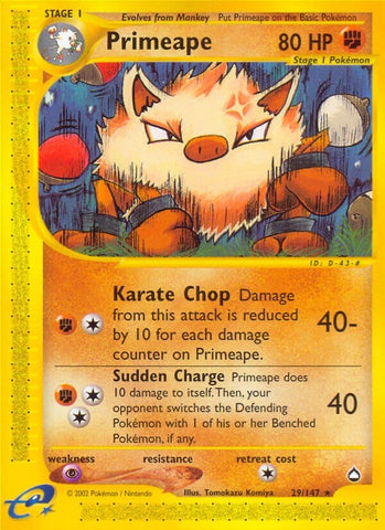 Image for Primeape (029/147) [Aquapolis]