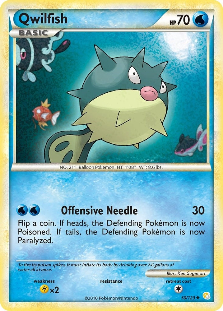 Image for Qwilfish (50/123) [HeartGold SoulSilver]