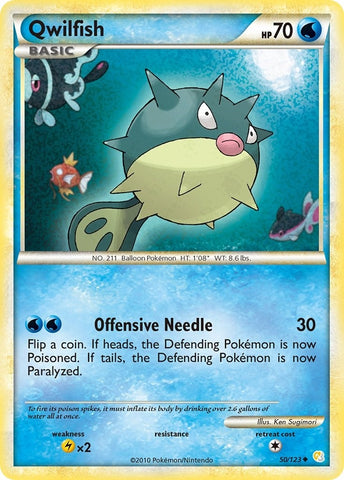 Image for Qwilfish (50/123) [HeartGold SoulSilver]