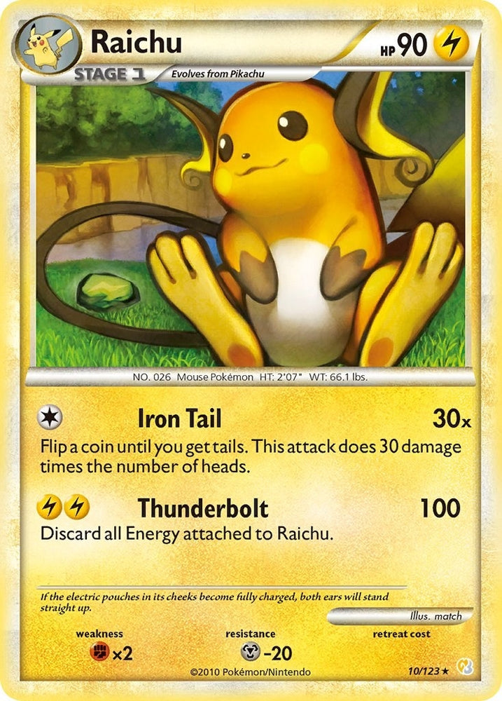 Image for Raichu (10/123) [HeartGold SoulSilver]