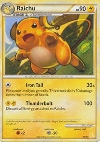 Image for Raichu (#19 Non-Holo) (19/30) [HGSS Trainer Kit: Gyarados & Raichu]