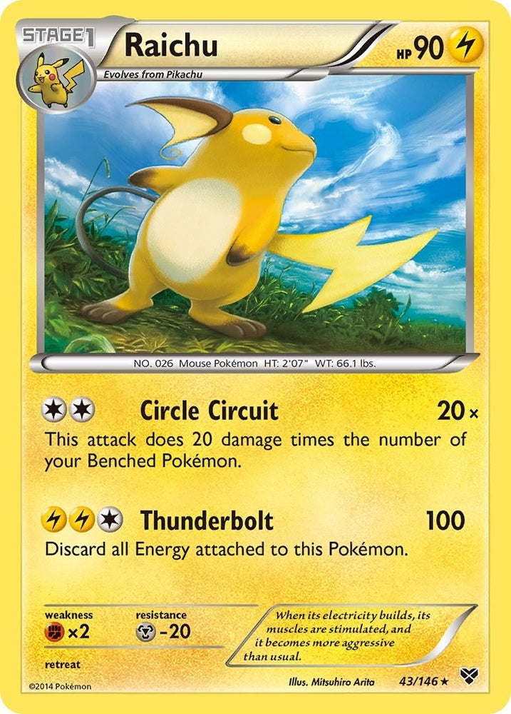 Image for Raichu (43/146) [XY Base Set]