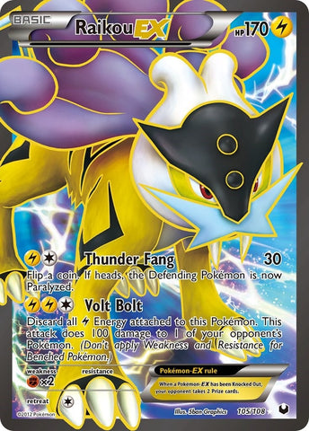Image for Raikou EX (105 Full Art) (105/108) [Dark Explorers]