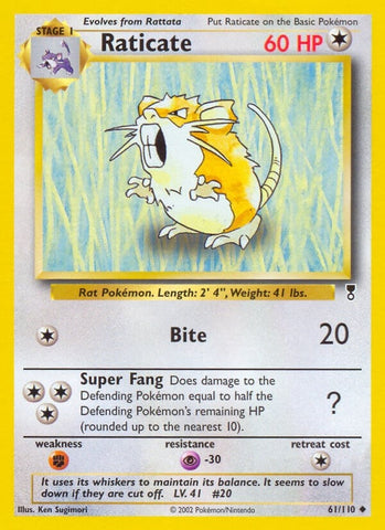 Image for Raticate (061/110) [Legendary Collection]