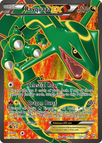 Image for Rayquaza EX (123 Full Art) (123/124) [Dragons Exalted]