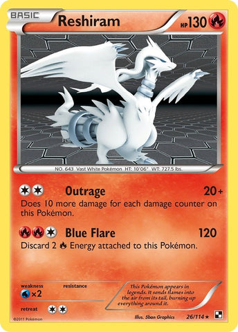 Image for Reshiram (26/114) [Black and White]