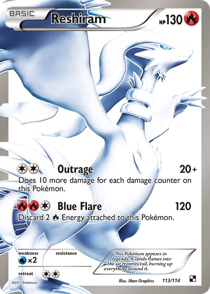 Image for Reshiram (113 Full Art) (113/114) [Black and White]