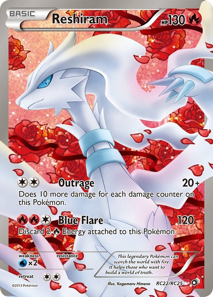 Image for Reshiram (Full Art) (RC22/RC25) [Legendary Treasures: Radiant Collection]