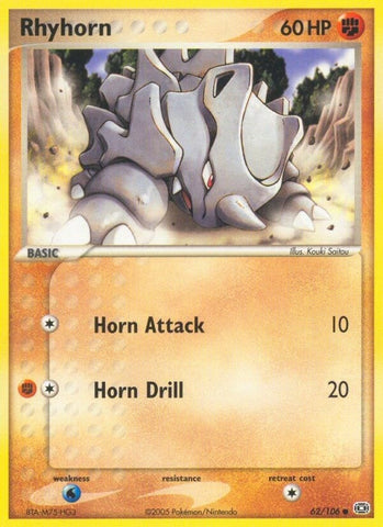 Image for Rhyhorn (62/106) [Emerald]
