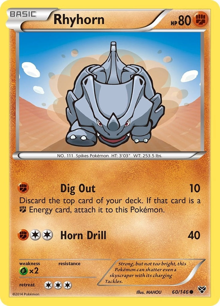 Image for Rhyhorn (60/146) [XY Base Set]