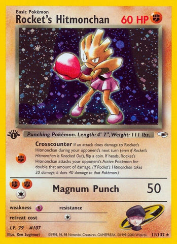 Image for Rocket's Hitmonchan (011/132) - Pokemon