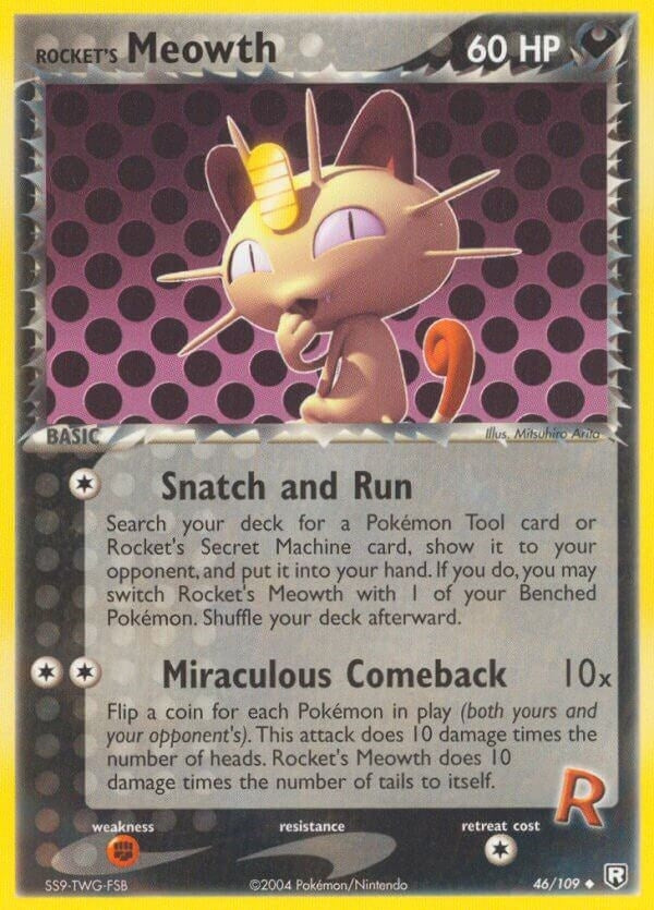 Image for Rocket's Meowth (46/109) [Team Rocket Returns]