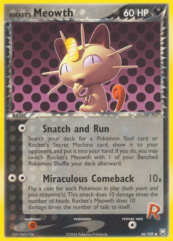 Image for Rocket's Meowth (46/109) [Team Rocket Returns]