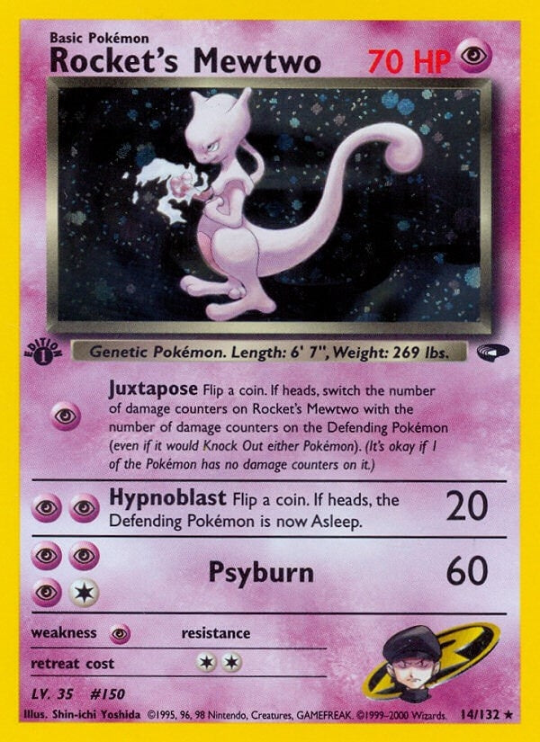 Image for Rocket's Mewtwo (014/132) [Gym Challenge]