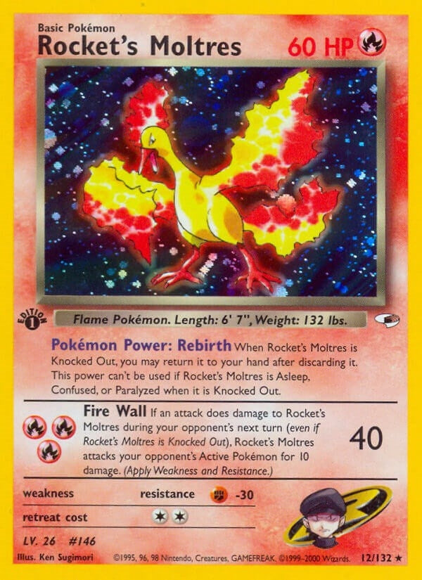 Image for Rocket's Moltres (012/132) [Gym Heroes]