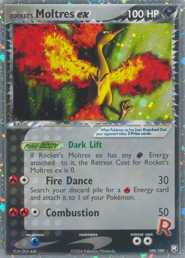 Image for Rocket's Moltres ex (100/109) [Team Rocket Returns]