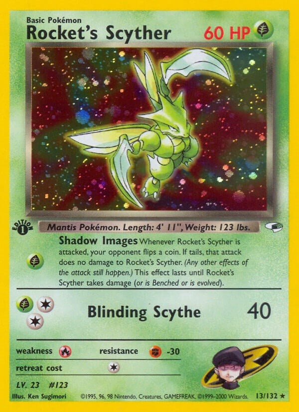 Image for Rocket's Scyther (013/132) [Gym Heroes]
