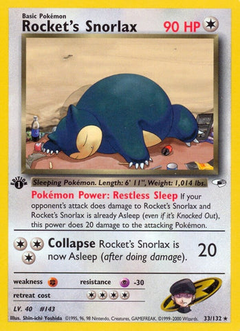 Image for Rocket's Snorlax (033/132) [Gym Heroes]
