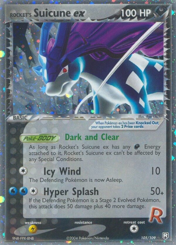 Image for Rocket's Suicune ex (105/109) [Team Rocket Returns]