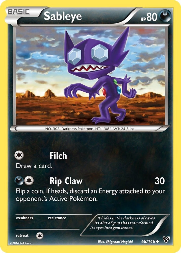 Image for Sableye (68/146) [XY Base Set]