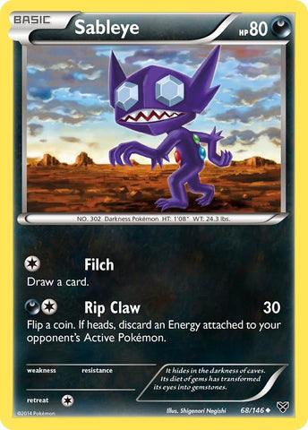 Image for Sableye (68/146) [XY Base Set]