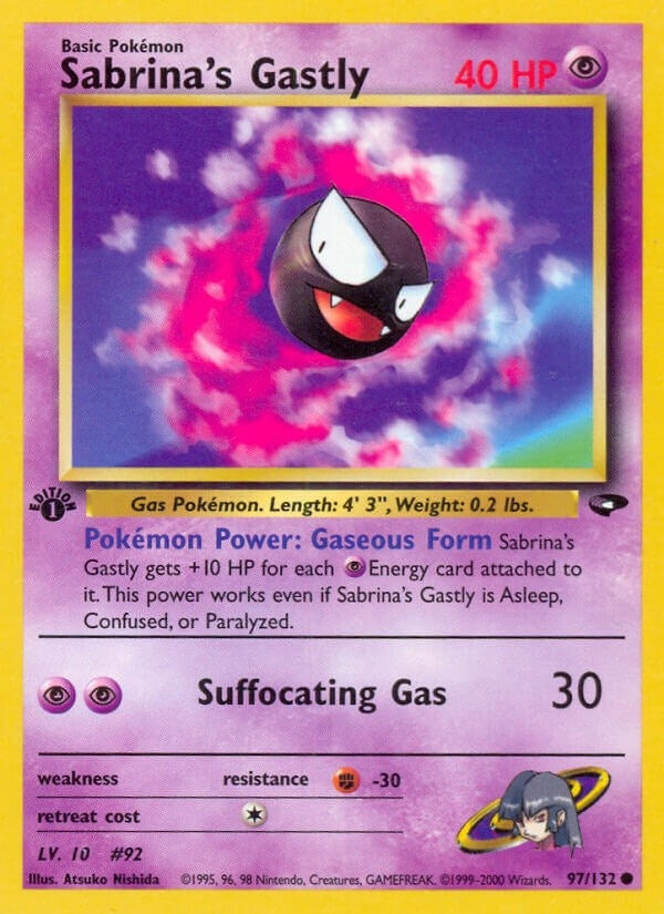 Image for Sabrina's Gastly (97) (097/132) [Gym Challenge]