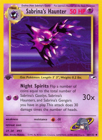 Image for Sabrina's Haunter (058/132) [Gym Heroes]