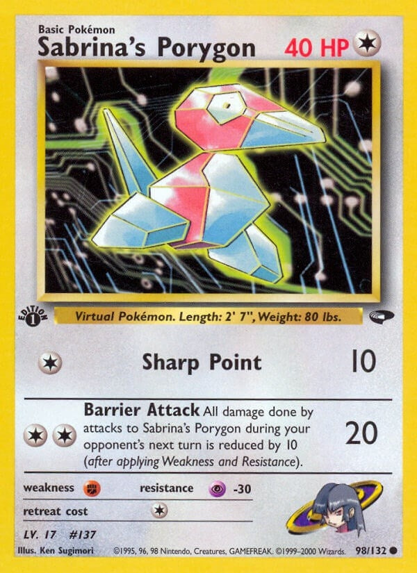 Image for Sabrina's Porygon (098/132) [Gym Challenge]