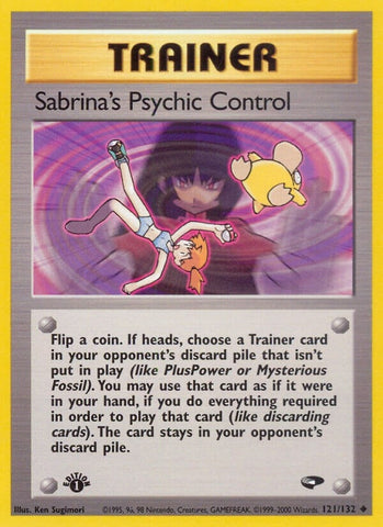 Image for Sabrina's Psychic Control (121/132) [Gym Challenge]